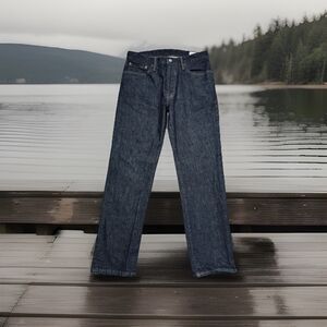 Gap Straight Gapflex Jeans Mens 31x30 Measure 30x28 Dark Wash Blue Denim Stretch